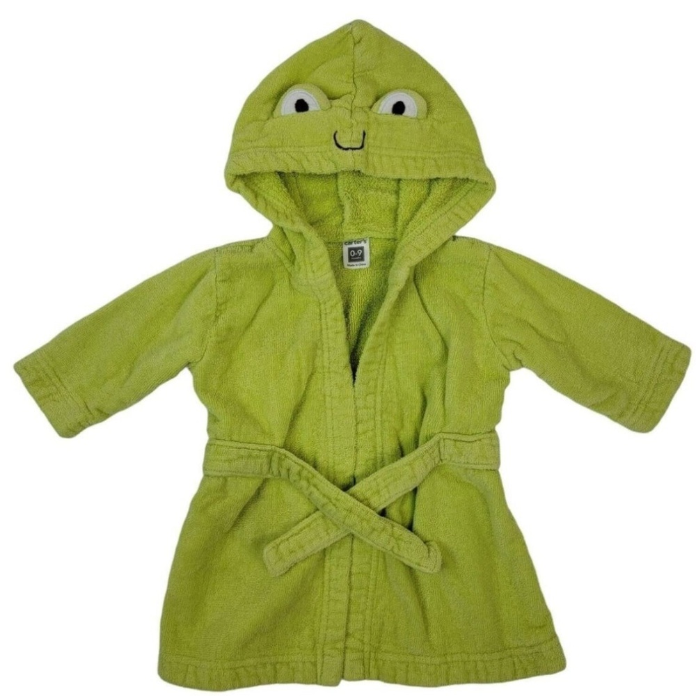 Carter’s Green Infant Frog Swim Bathrobe - Size: 0-9 months
